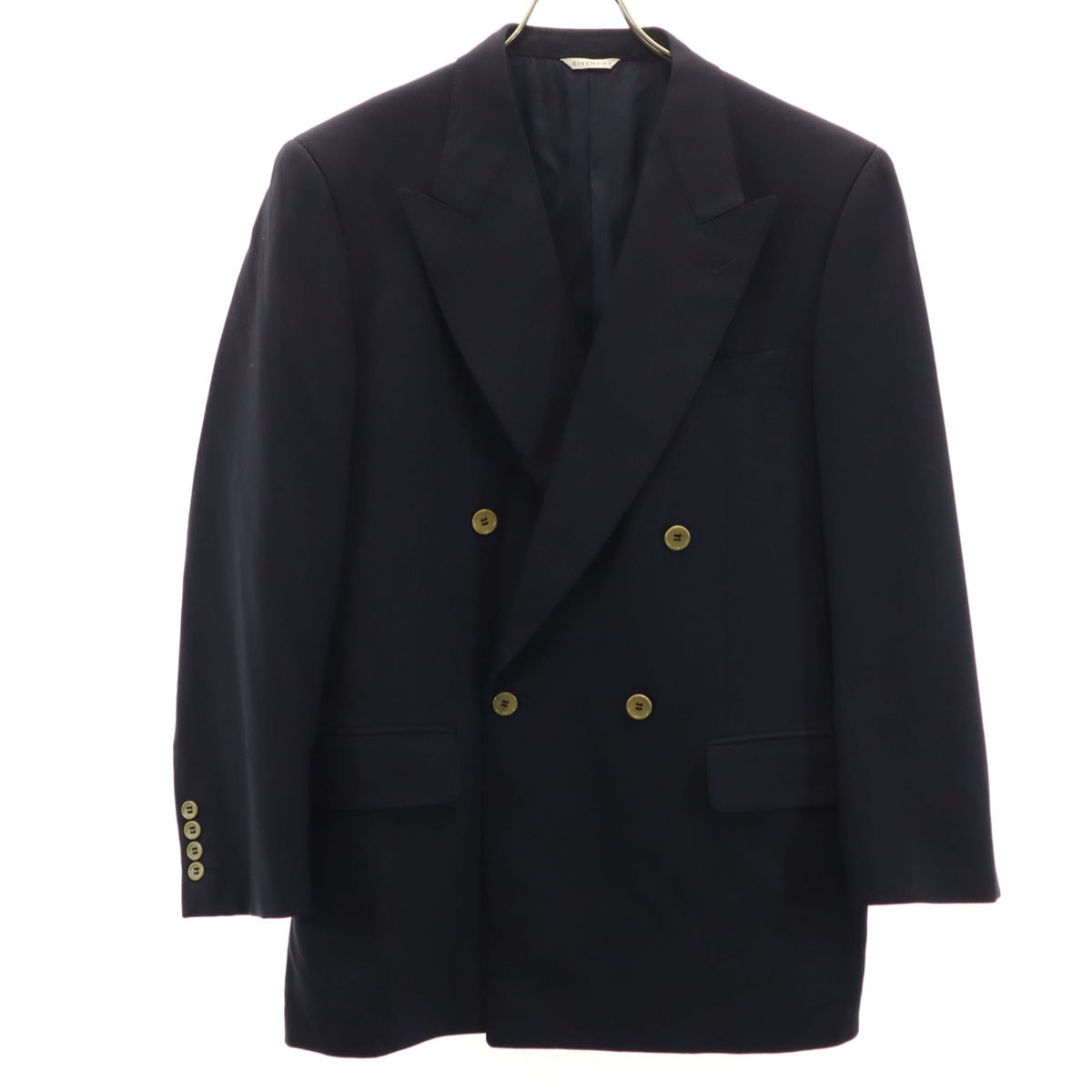 GIVENCHY ジバンシィ 90s オールド ダブル テーラードジャケット 濃紺