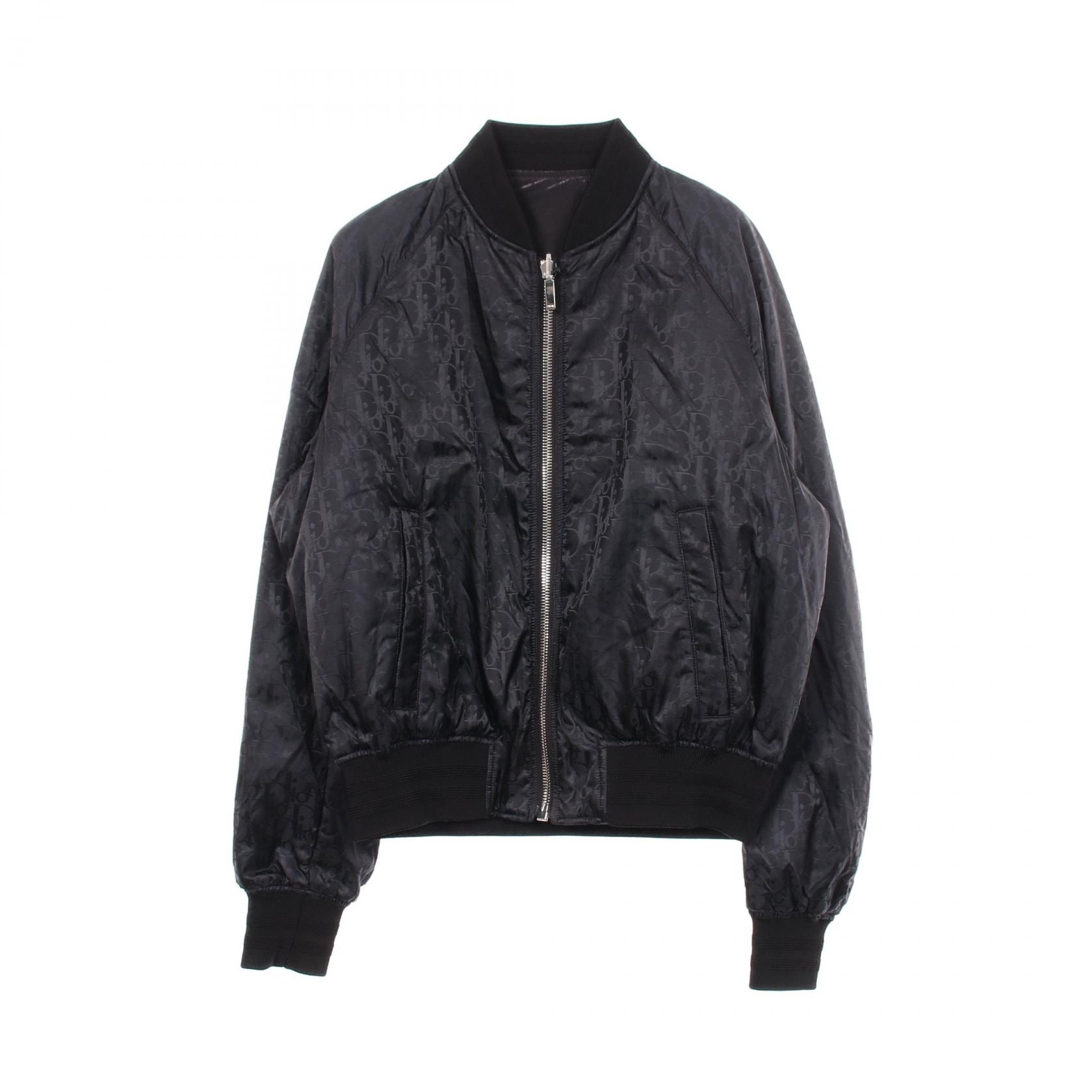 ディオール Dior オブリーク リバーシブル 中綿 ブルゾン 衣料品 アウター ナイロン メンズ ブラック系 183C432A4462 【中古】