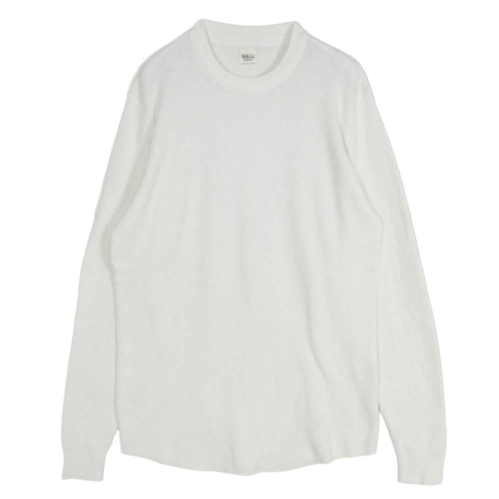 Ron Herman ロンハーマン カットソー 3220800019 カシミヤ混 ハニカムサーマル 長袖 Tシャツ ホワイト ホワイト系 S【中古】