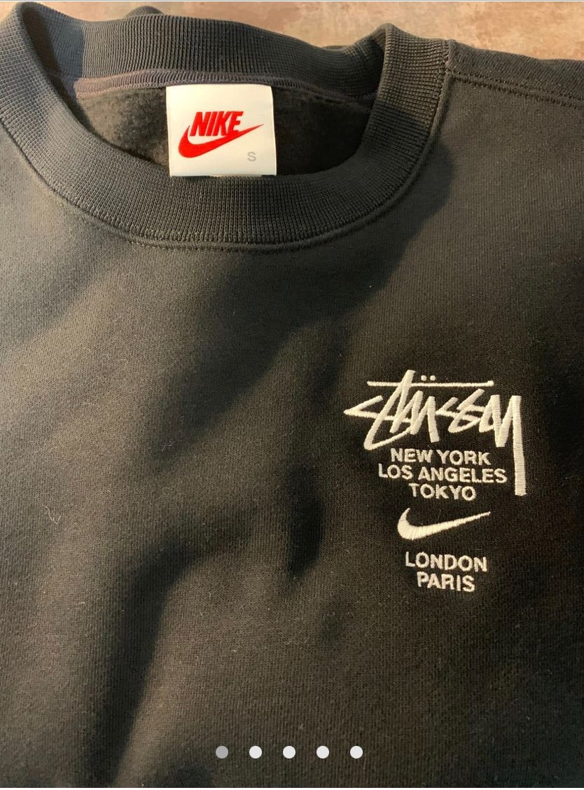 Nike x Stussy International Crewneck Sweatshirt (US Size) "Black" DC4198-010