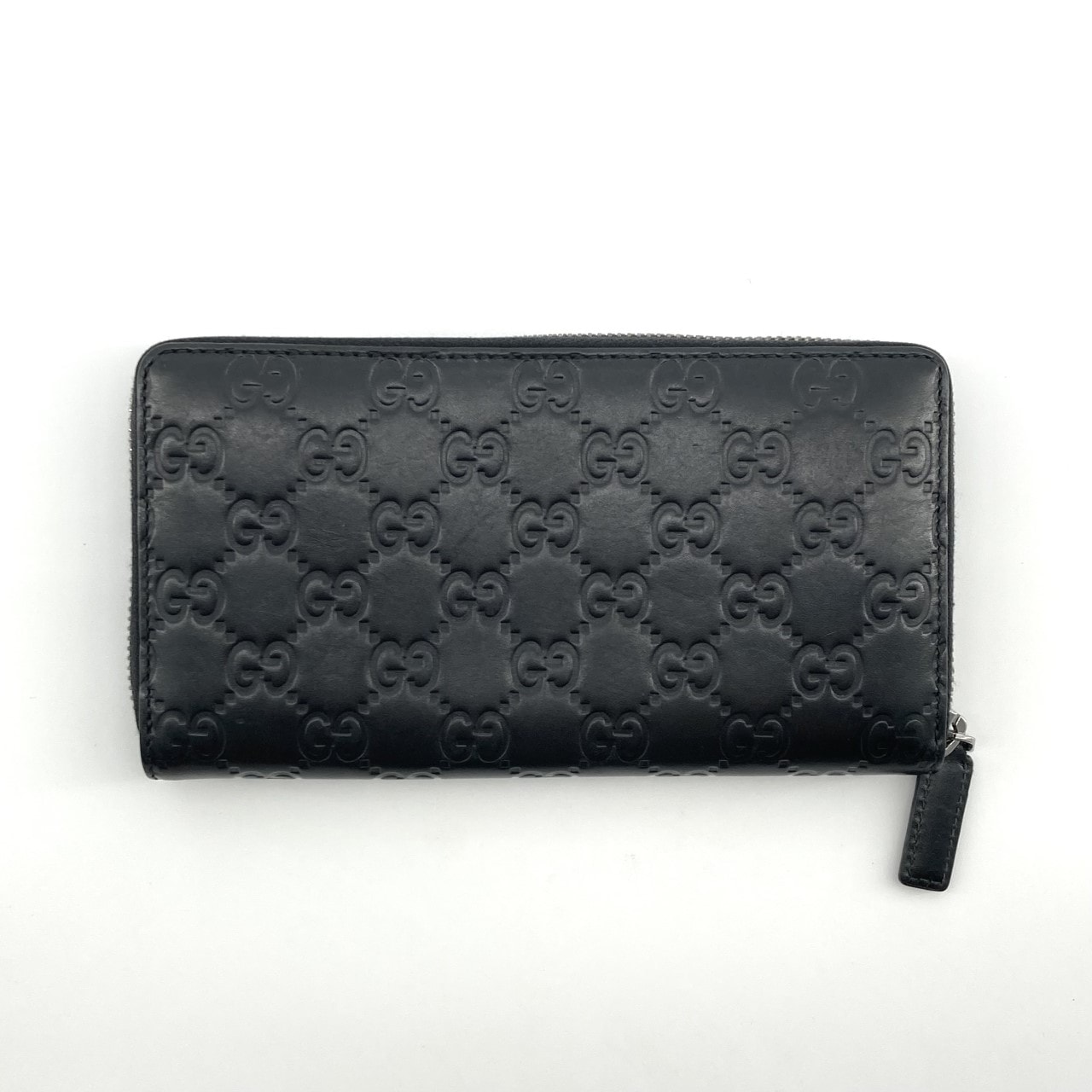 GUCCI(グッチ) アヴェル ラウンドファスナー グッチシマ 307987 長財布 ブラック