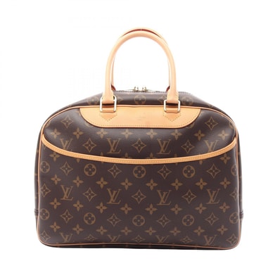 ルイ・ヴィトン LOUIS VUITTON ドーヴィル ボーリングヴァニティ モノグラム ハンドバッグ バッグ PVCコーティングキャンバス レザー モノグラム レディース ブラウン系 M47270 【中古】