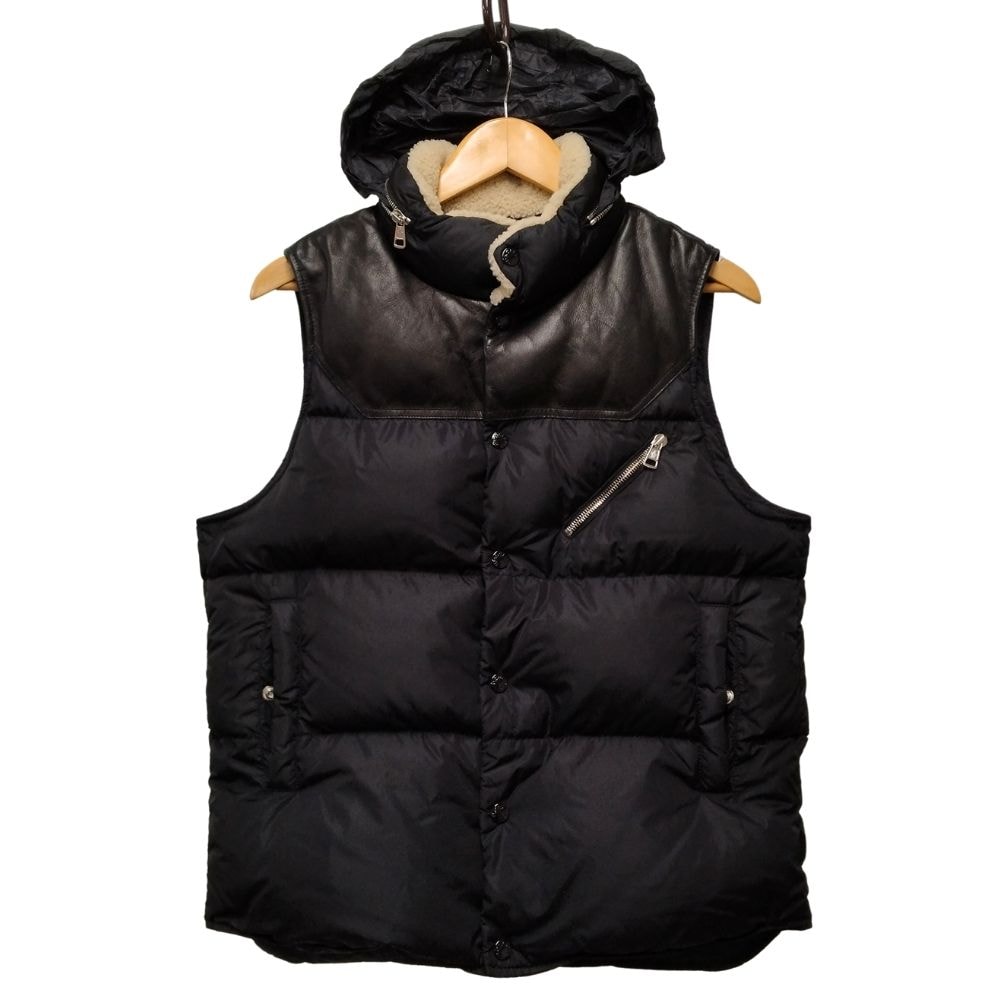MONCLER モンクレール AVORD 襟ボア ダウンベスト ブラック サイズ1   40142