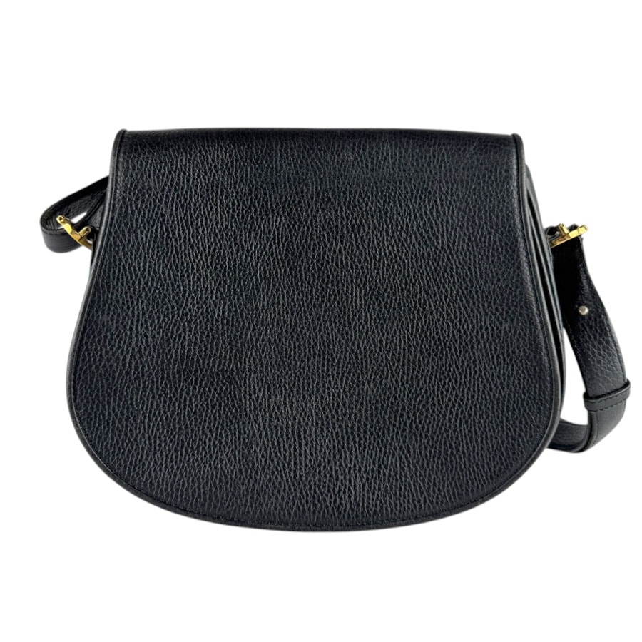 カルティエ CARTIER ショルダーバッグ マストライン レザー ブラック ゴールド レディース【中古】 z9344