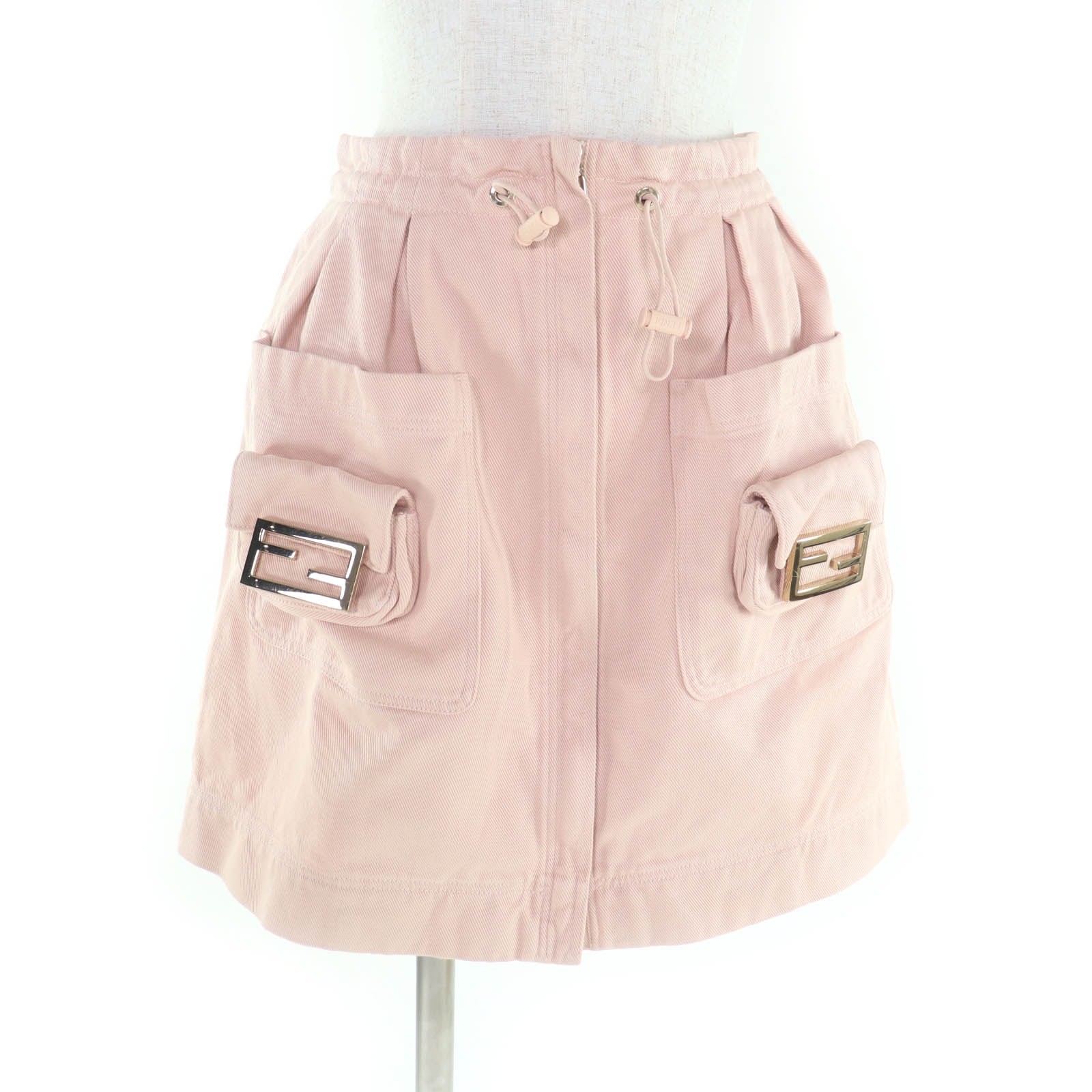 美品 フェンディ スカート ピンク レディース 38 FQ7439