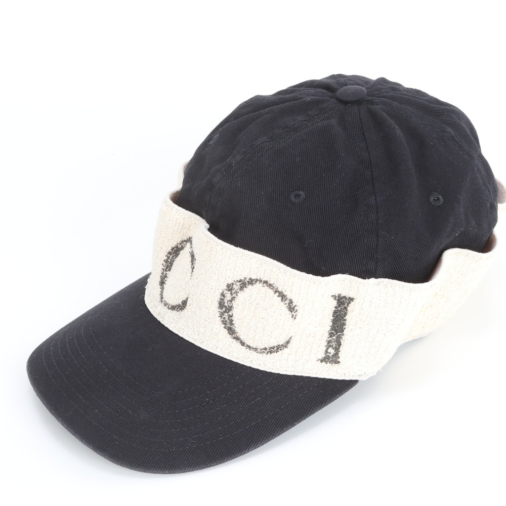 ■美品 グッチ ヘアバンド ベースボール 帽子 ブラック 黒キャップ