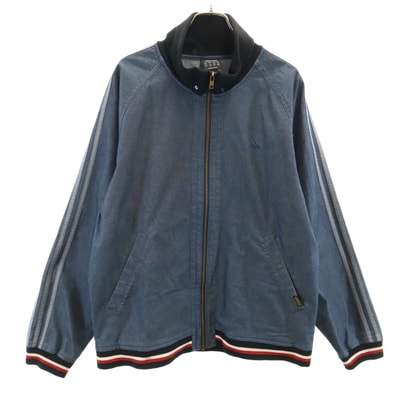 adidas アディダス シャンブレー トラックジャケット M ネイビー