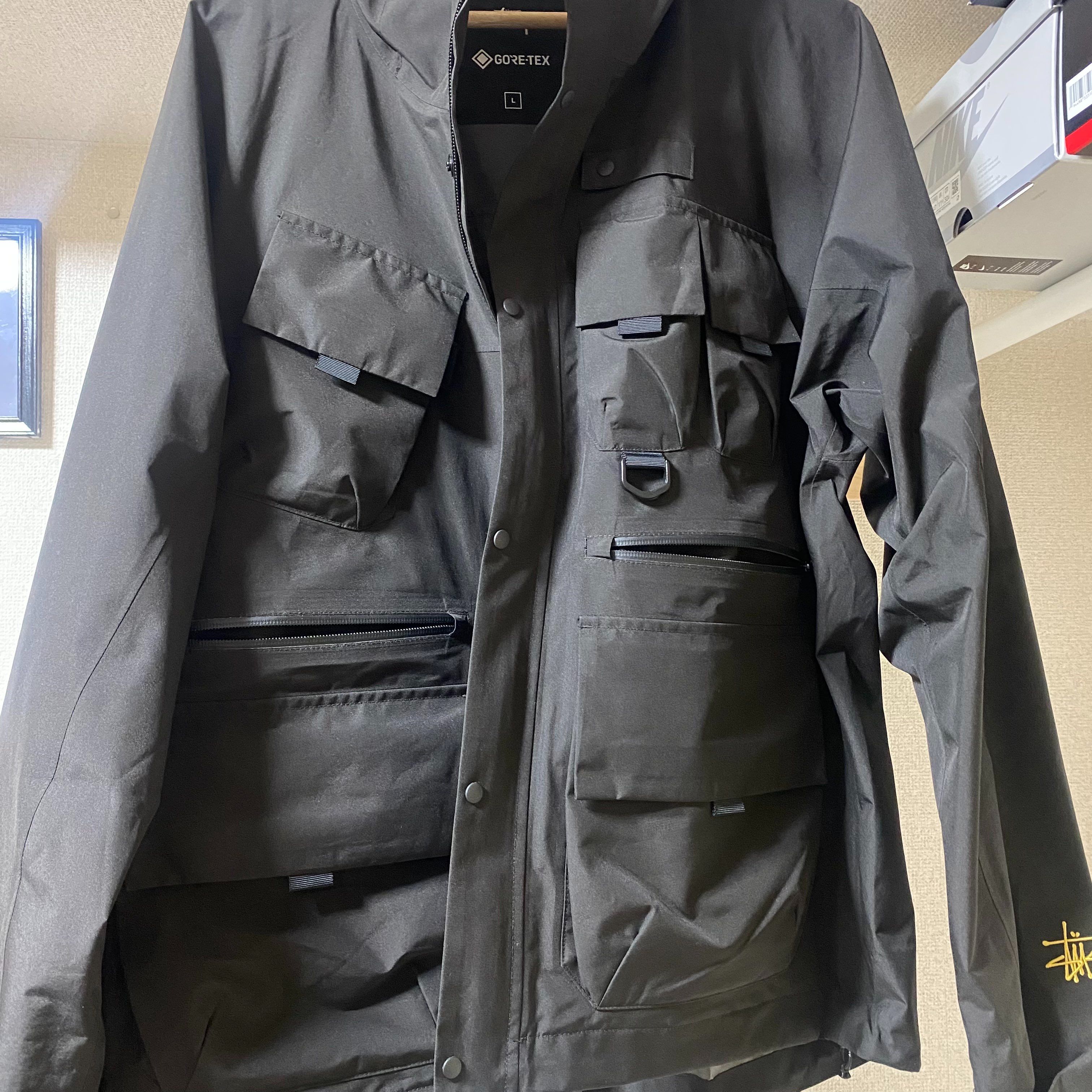 Stussy x GORE-TEX® WADING SHELL SOLID JACKET "Black"