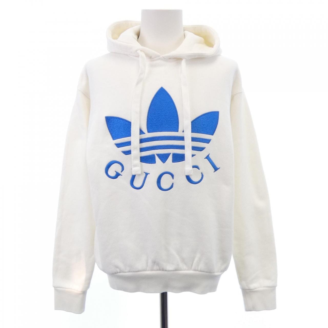 グッチ GUCCI ADIDAS トレフォイルエンブロイダリー 702607 XJEDA パーカー