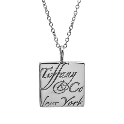 TIFFANY&Co. ティファニー ノーツ スクエア プレート ネックレス
ペンダント SV925 シルバー 新品仕上済 ユニセックス
【中古】