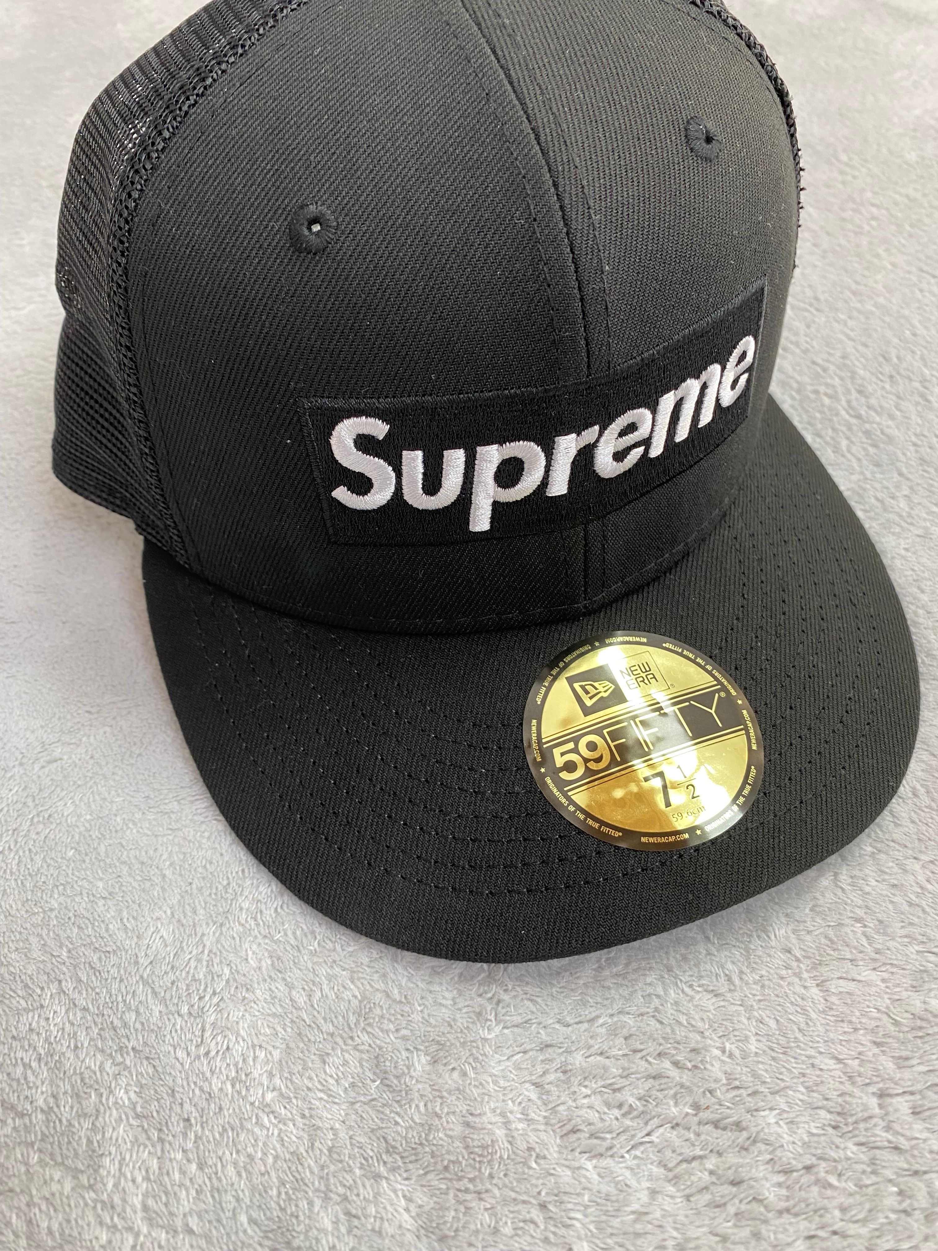 Supreme Box Logo Mesh Back New Era "Black" (22SS)