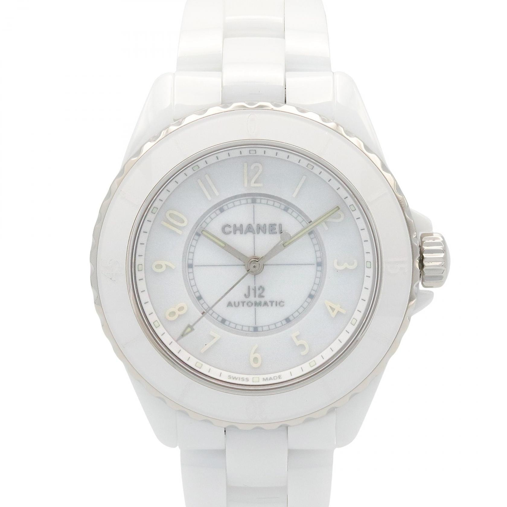 シャネル CHANEL J12 ファントム 腕時計 時計 セラミック セラミック メンズ ホワイト系 H6186 【中古】
