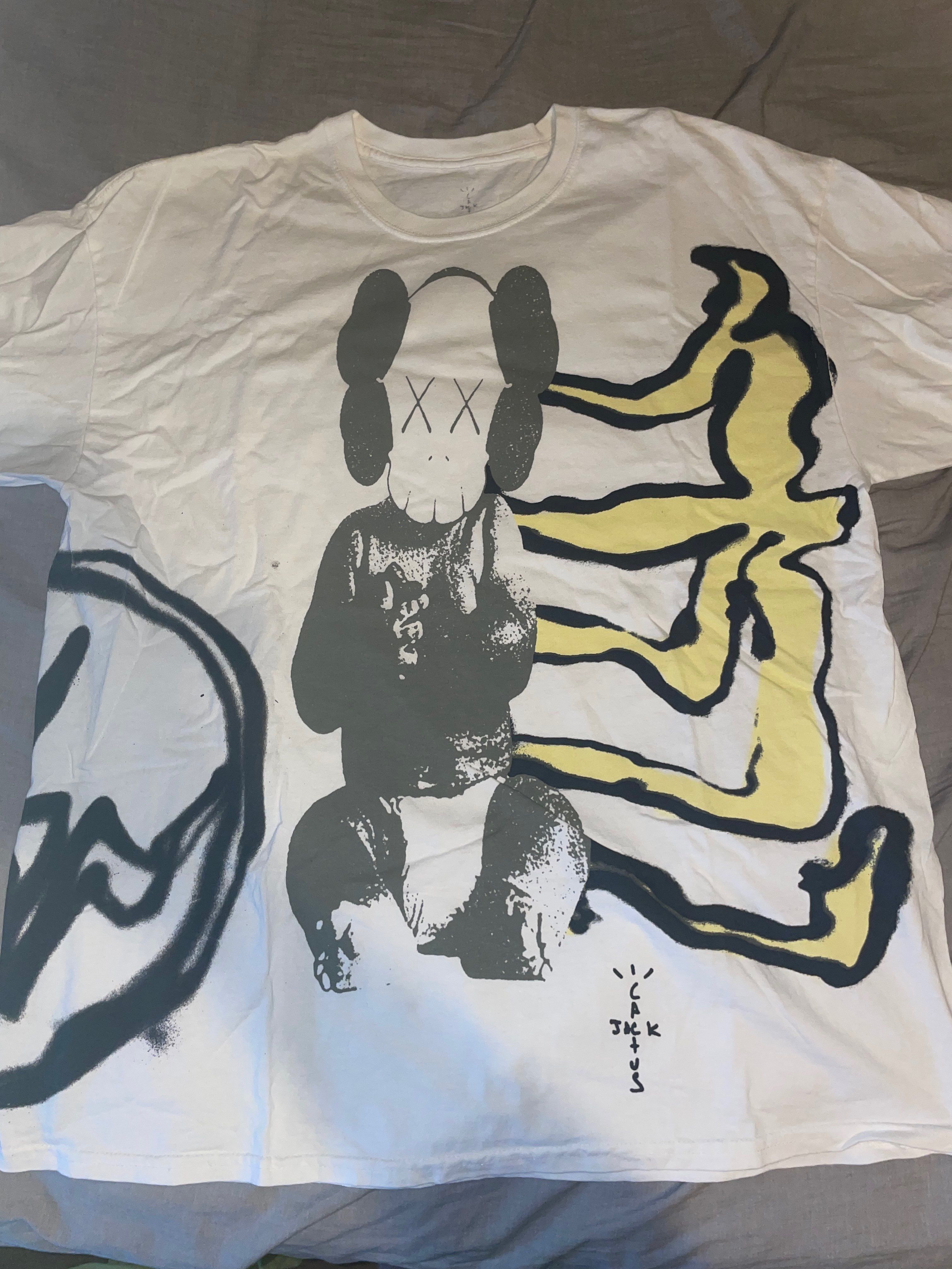 Travis Scott Cactus Jack x KAWS For Fragment Tee "White"