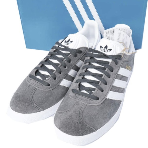 新品 adidas Originals アディダス オリジナルス GAZELLE ガッツレー ガゼル BB5480 US5(23cm) Dgh Solid Grey/White/Gold Metallic スニーカー シューズ g27246