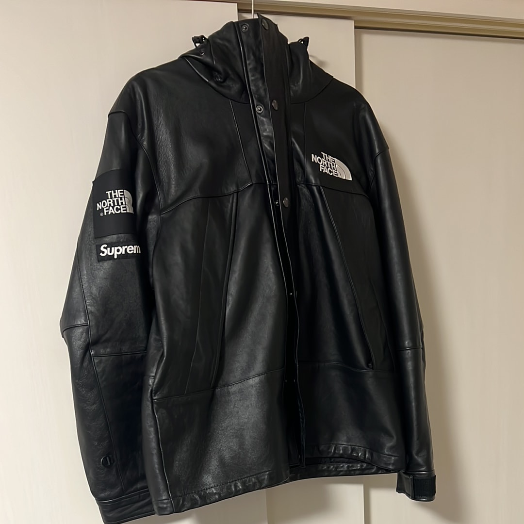 Supreme x The North Face Leather Mountain Parka "Black"