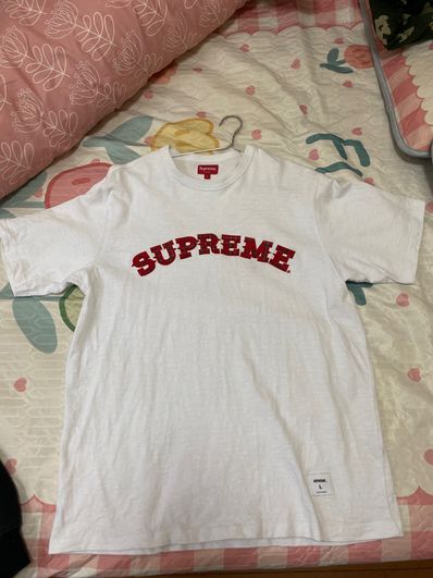Supreme Plaid Appliqué S/S Top "White"