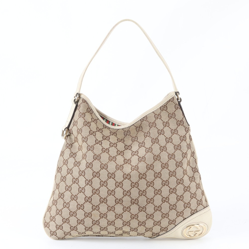 【中古】GUCCI グッチ GGキャンバスワンショルダーバッグ 169947 B (目立った傷や汚れなし)】□美品 グッチ GGキャンバス 169947