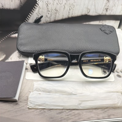 Chrome Hearts SEE YOU IN TEA 53 Square "Black/Gold"