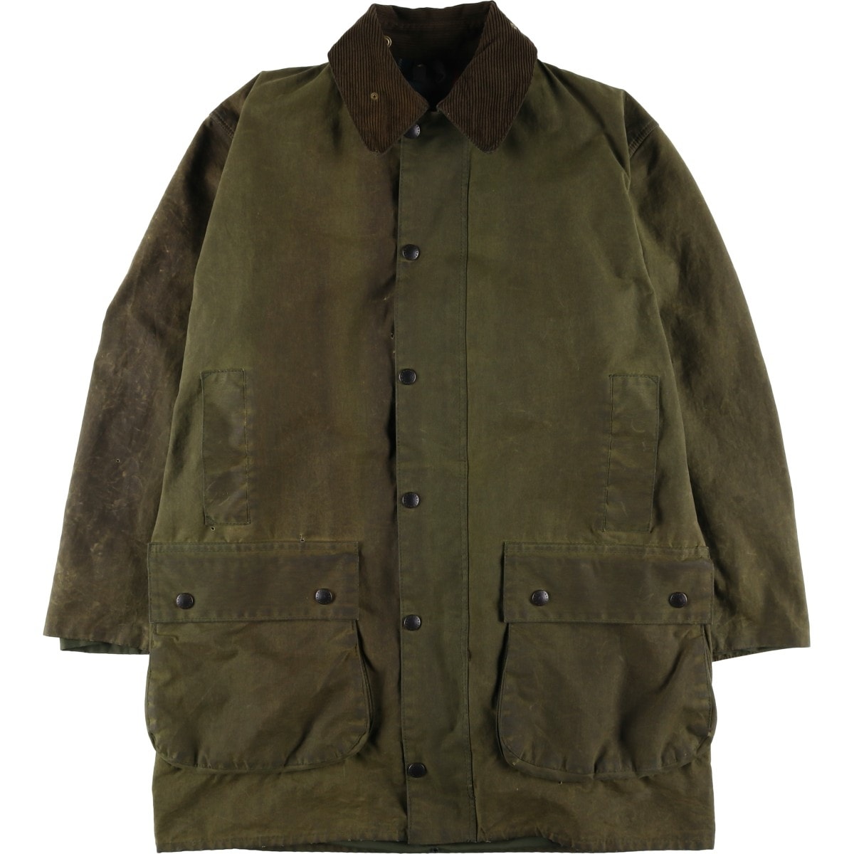 古着 80年代 バブアー Barbour NORTHUMBRIA ノーザンブリア 2ワラント ワックスコットン オイルドジャケット 英国製 メンズM相当 ヴィンテージ/eaa614865