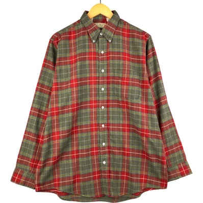 古着 90年代 エルエルビーン L.L.Bean 長袖 ボタンダウン フランネルチェックシャツ USA製 メンズXL相当 ヴィンテージ/eaa594212