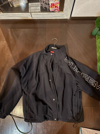 Supreme Spellout Embroidered Track Jacket "Black"
