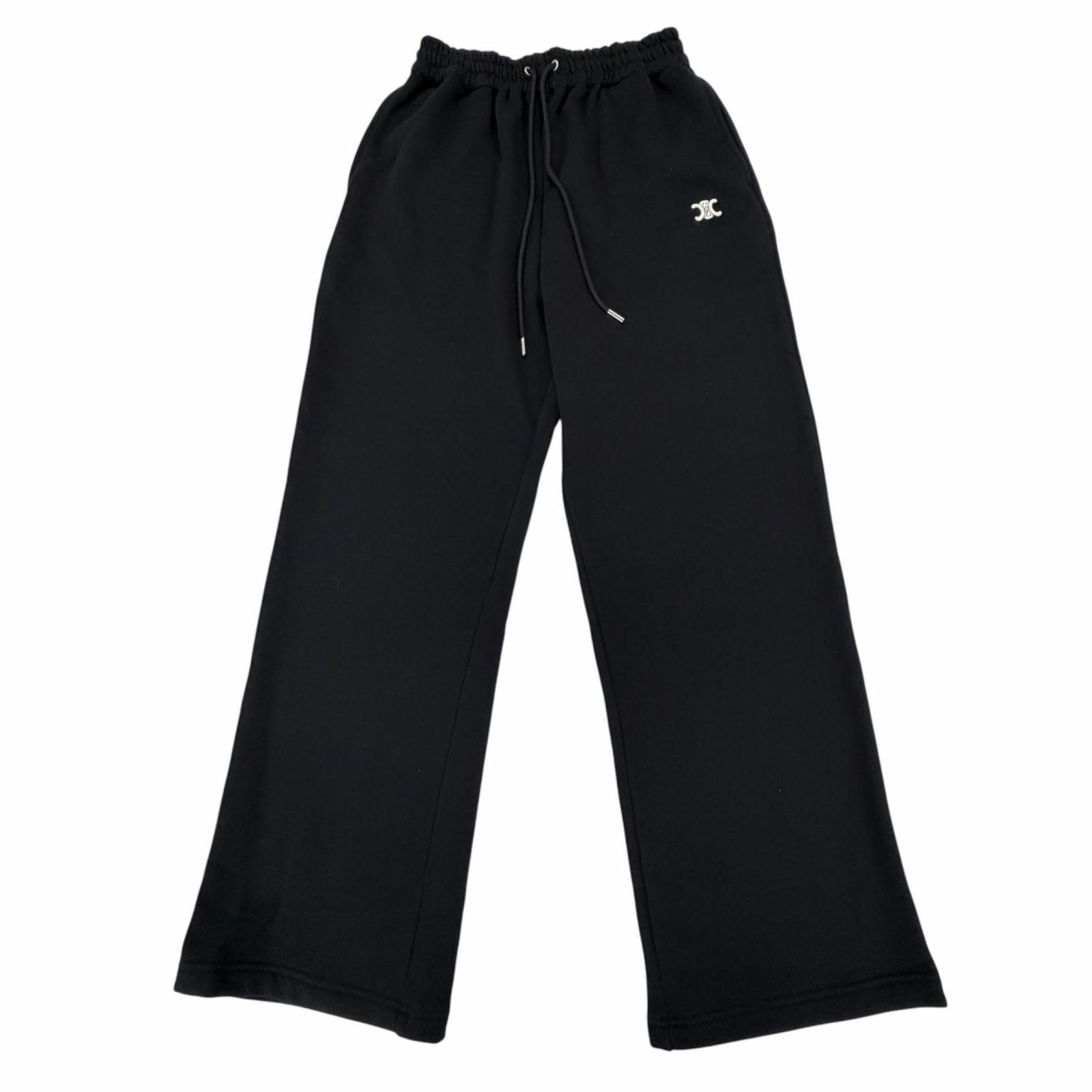 極美品 セリーヌ パンツ ブラック メンズ L RP04G0N60.38AW
