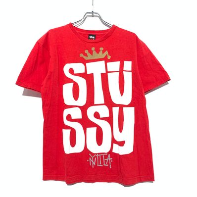 STUSSY crown Tee RED