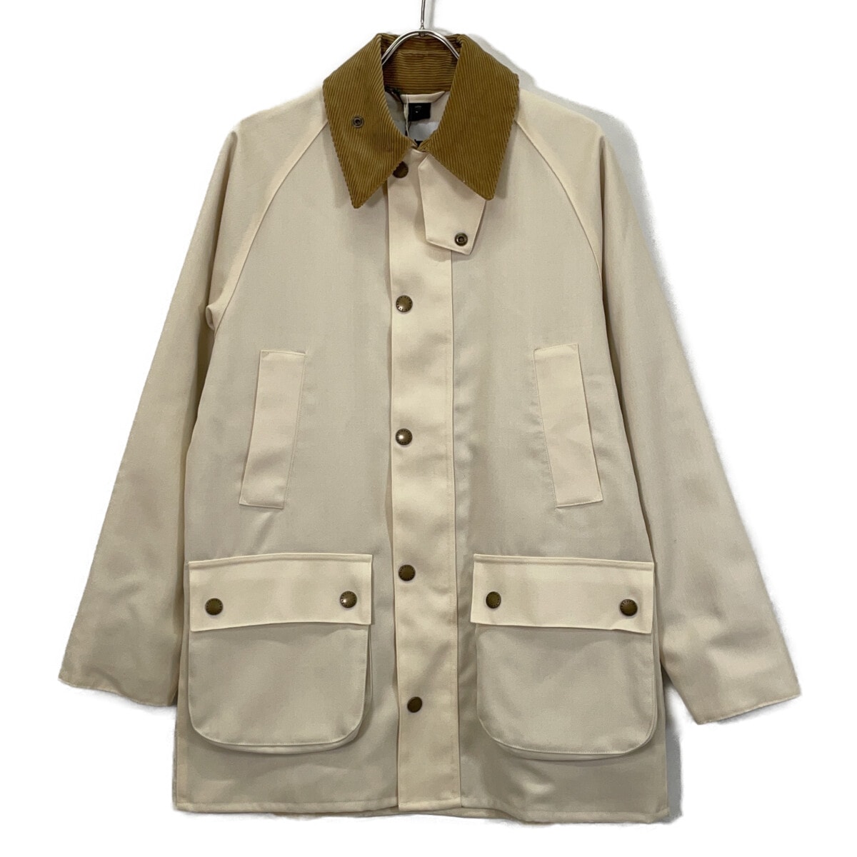 バブアー BEAMS別注 ホワイト ウール ビデイル ジャケット 36