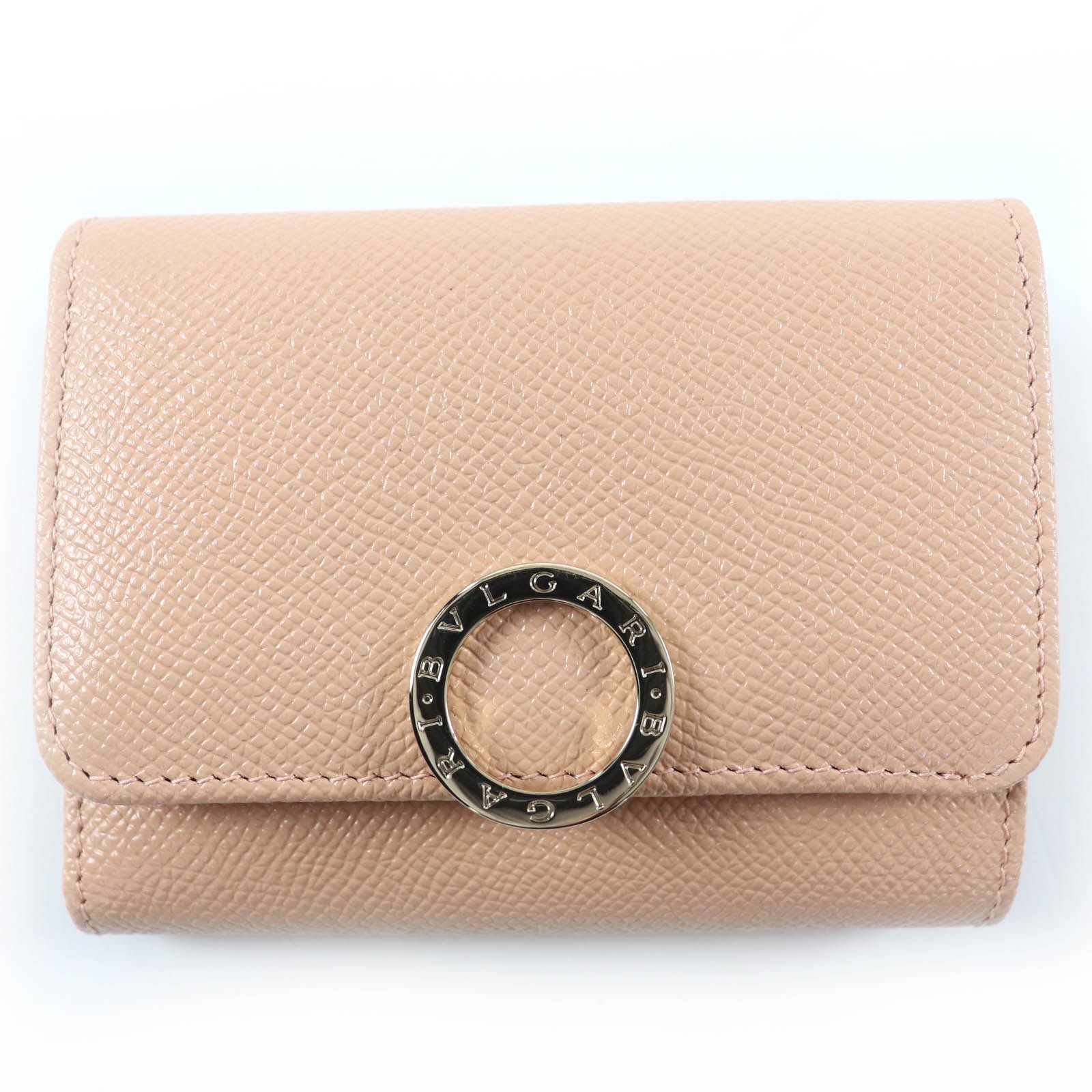 未使用品 ブルガリ 三つ折り財布 ブルガリ・ブルガリ ピンク 293178