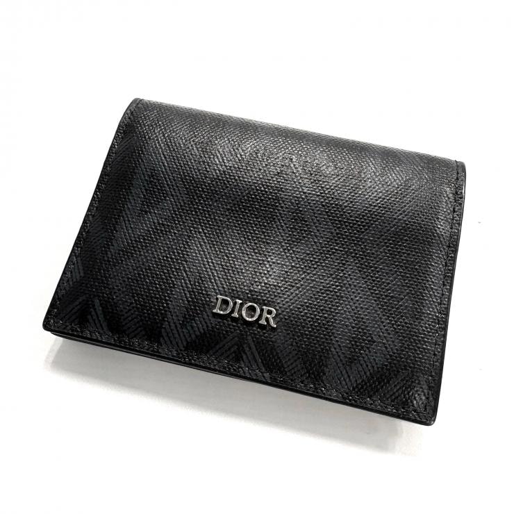 クリスチャンディオール CDダイヤモンドキャンバス カードケース 名刺入れ Christian Dior 正規品 【鑑定済み】