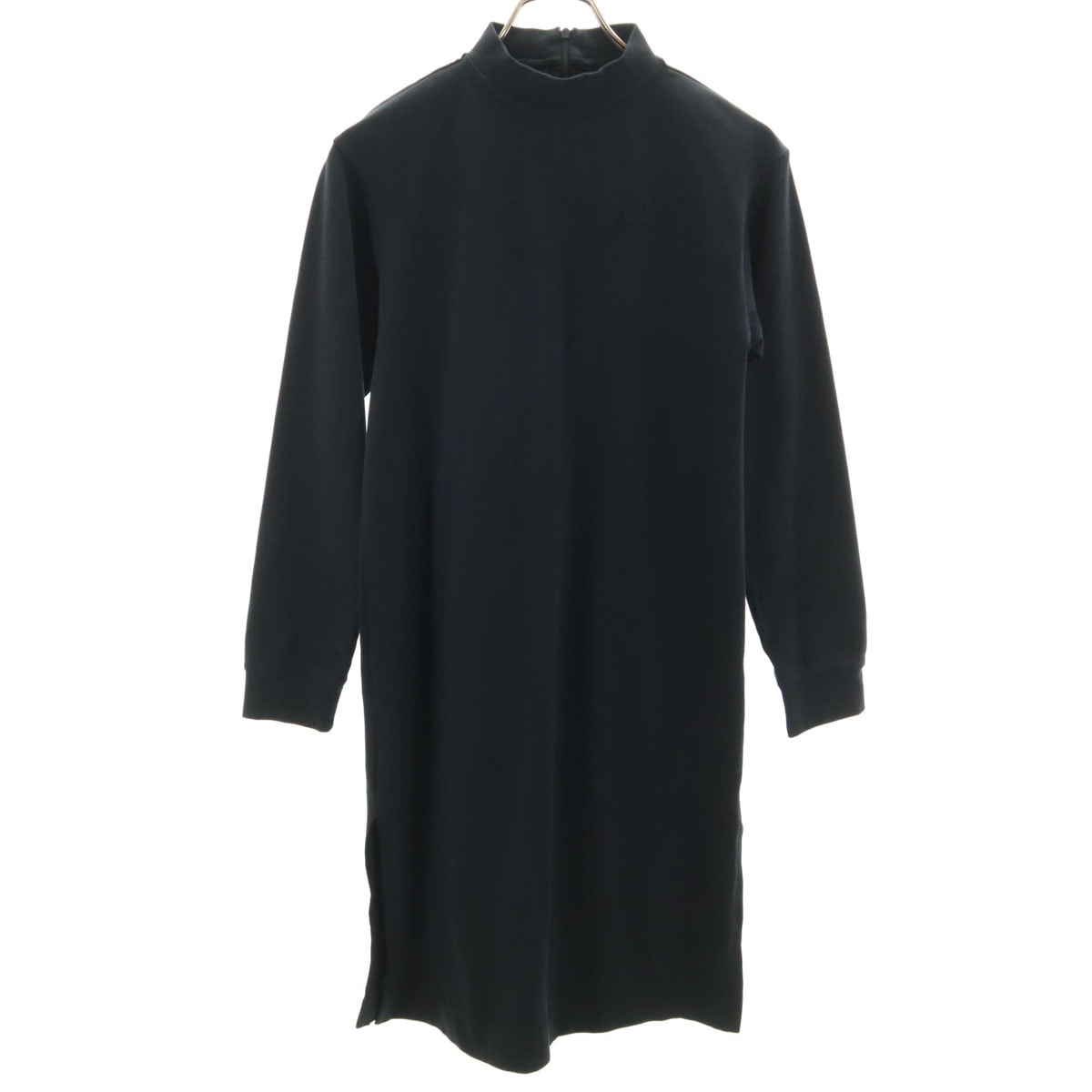 NIKE ナイキ 長袖 ロングワンピース S ブラック系