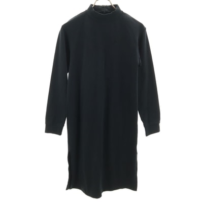 NIKE ナイキ 長袖 ロングワンピース S ブラック系