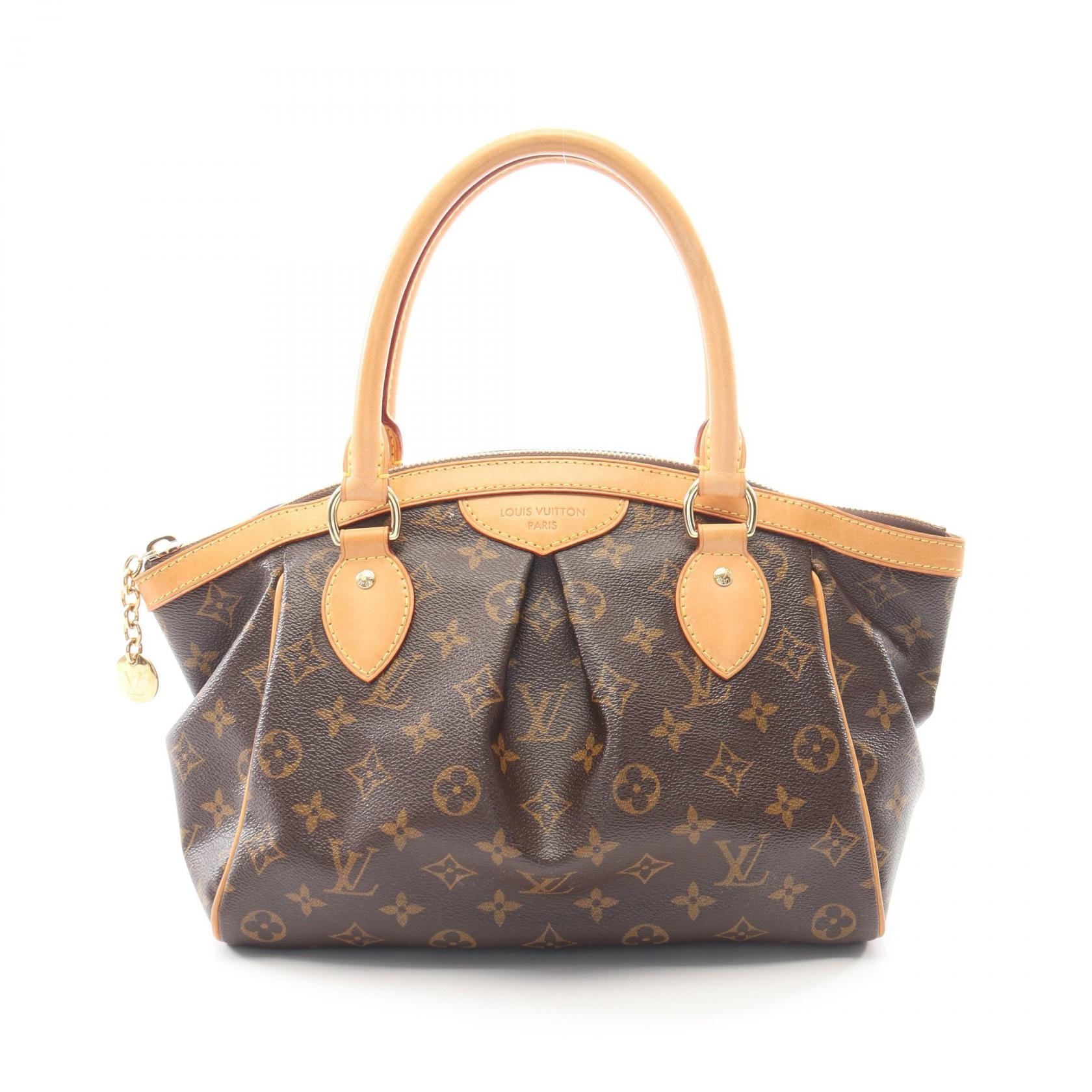 ルイ・ヴィトン LOUIS VUITTON ティヴォリPM モノグラム ハンドバッグ バッグ PVCコーティングキャンバス レザー レディース ブラウン系 M40143 【中古】