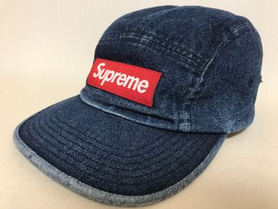 Supreme Washed Chino Twill Camp Cap "Denim"(21SS)
