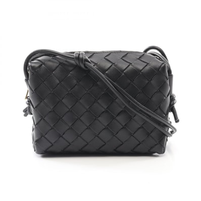 ボッテガヴェネタ BOTTEGA VENETA ループ イントレチャート ショルダーバッグ バッグ レザー レディース ブラック系 680254V1G118425 【新品】