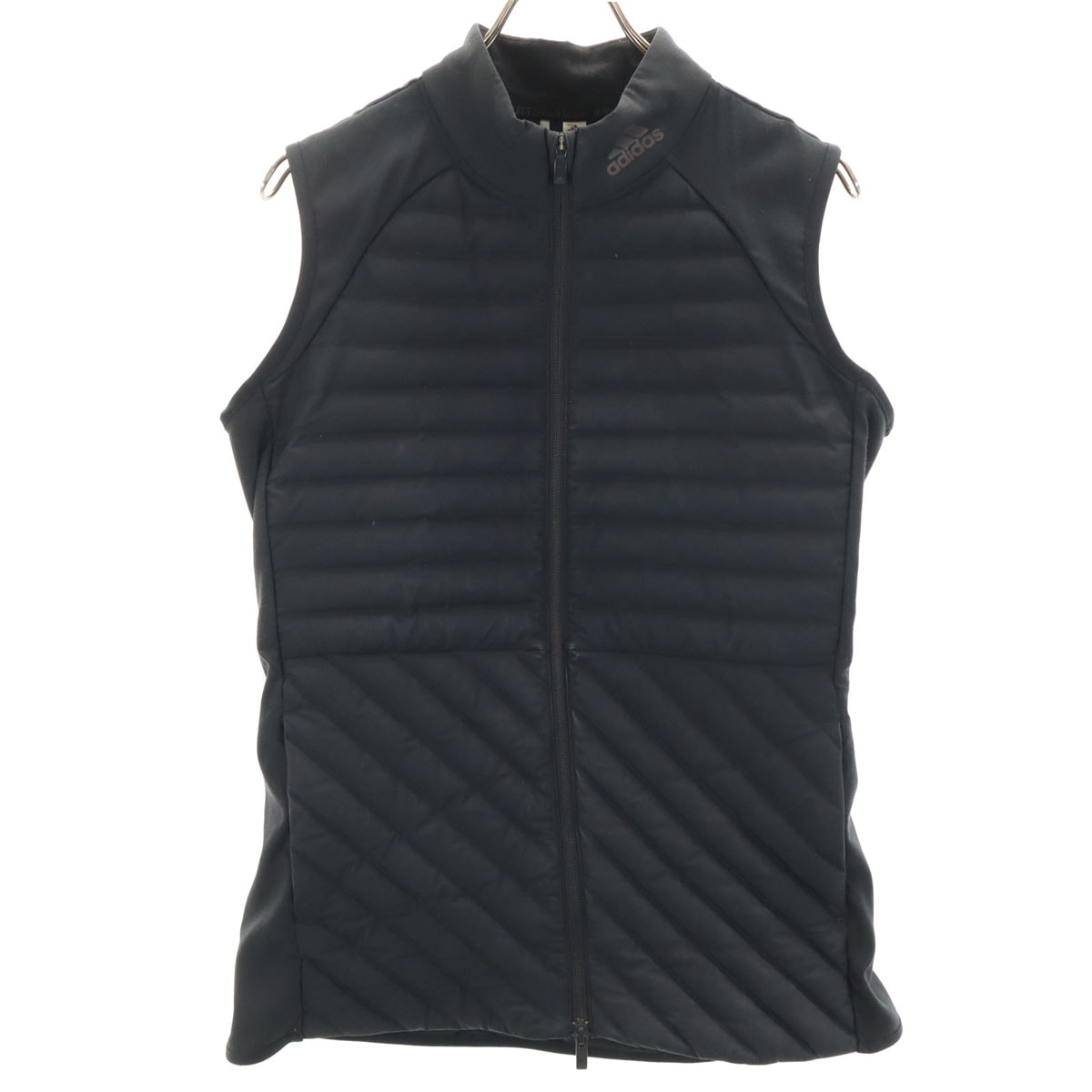 adidas アディダス ゴルフ ジップ ダウンベスト L ブラック