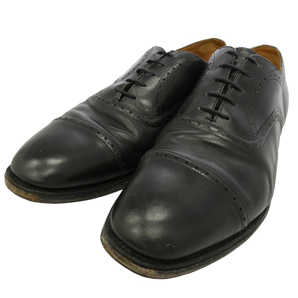 CHURCH'S チャーチ ストレートチップ 内羽根 レースアップ レザー シューズ ブラック系 サイズ表記なし【中古】