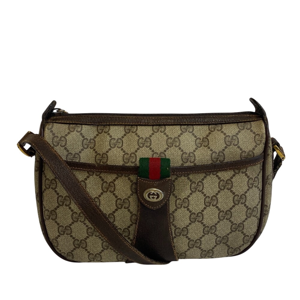 グッチ GUCCI ショルダーバッグ シェリーライン GGプラス 89.02.032 ブラウン