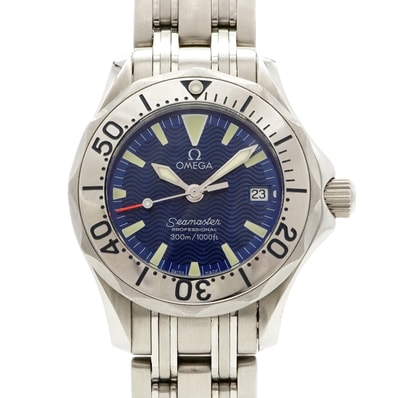 ★最終価格【6wce0388】オメガ シーマスター 2283.80 青文字盤【中古】腕時計 レディース