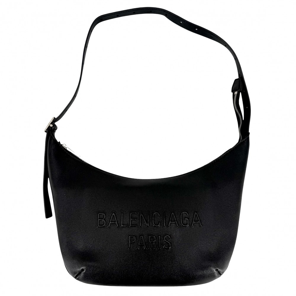BALENCIAGA バレンシアガ ショルダーバッグ メアリー ケイト 肩掛け 斜め掛け MARY KATE 771733 レザー    ブラック 黒 シルバー金具 メンズ【中古品】