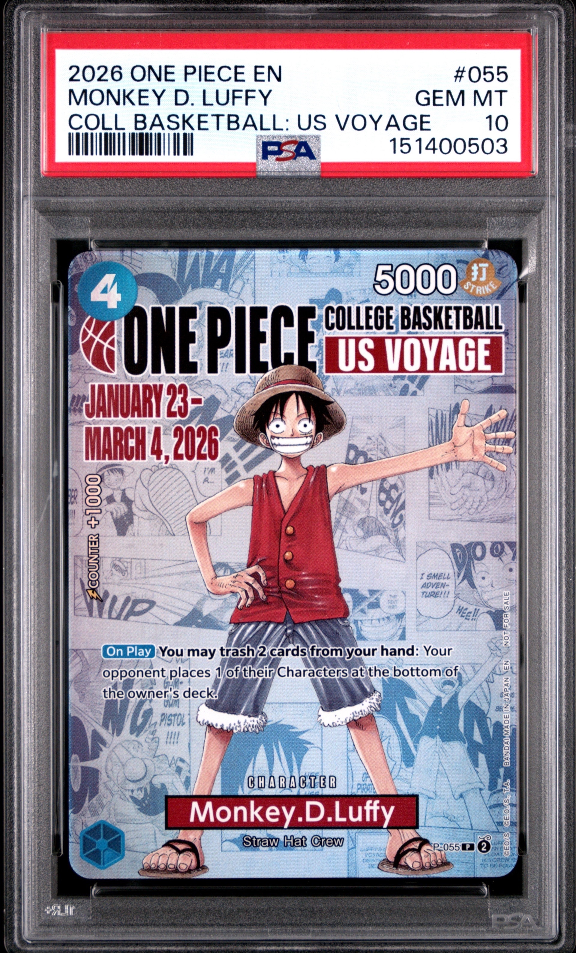 PSA10】ジュラキュール・ミホーク SEC-SP (コミパラ) [OP14-119