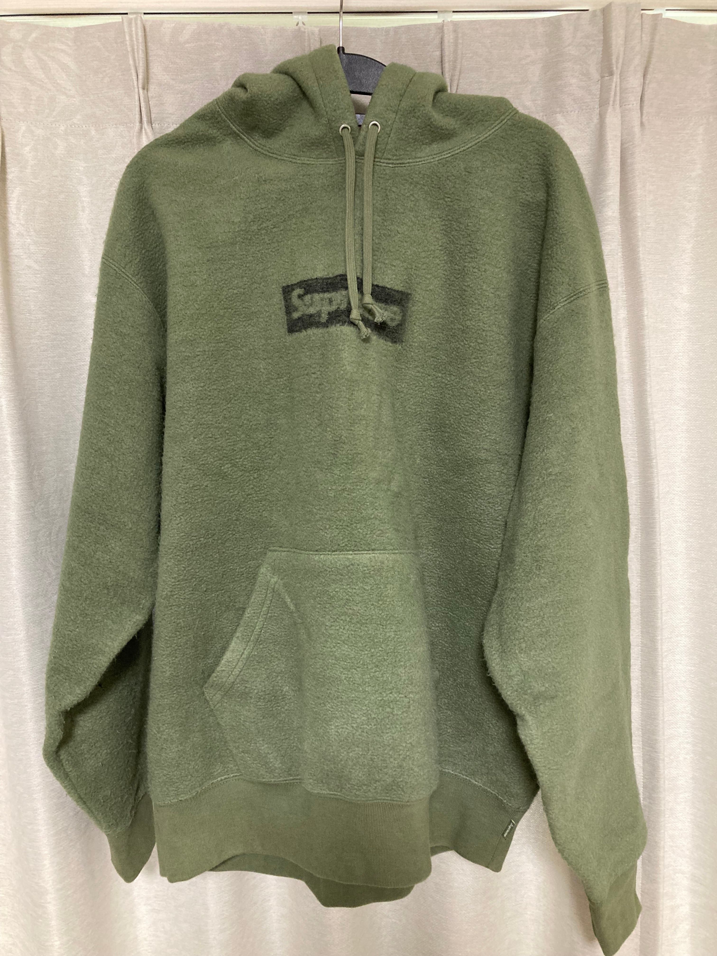 Supreme Inside Out Box Logo Hooded Sweatshirt "Light Olive"