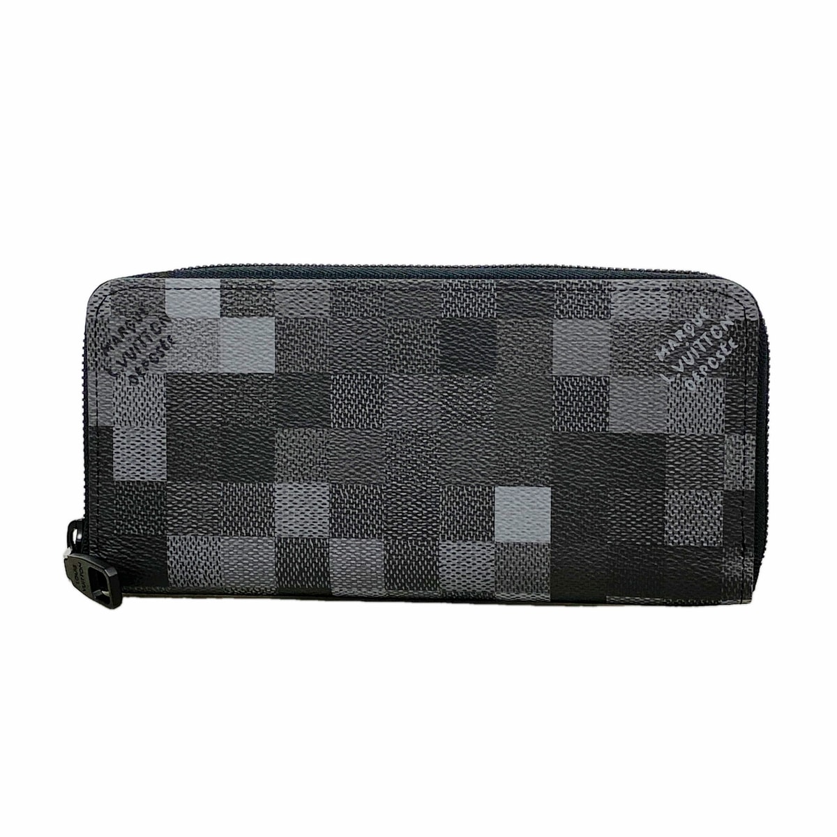【6kb1438】ルイヴィトン 長財布 ダモフラージュ ジッピーウォレットホリゾンタル M28742 ブラック【中古】メンズ