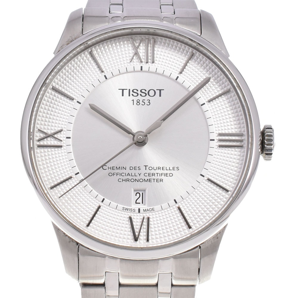 ティソ TISSOT T099.408 T-クラシック シュマン・デ・トゥレル 自動巻き メンズ 良品 P#145940