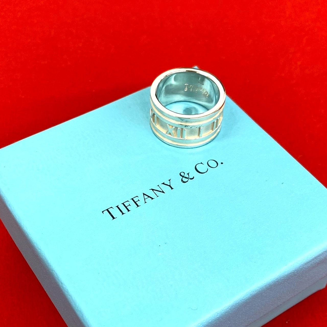 TIFFANY&Co. ティファニー アトラス ワイド リング シルバー925 リング・指輪 15号 シルバー
 30410