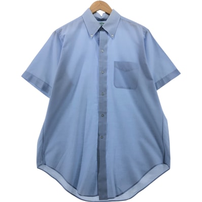 古着 ~70年代 ブルックスブラザーズ Brooks Brothers 6ボタン 半袖 ボタンダウンシャツ メンズL相当 ヴィンテージ/evb029138