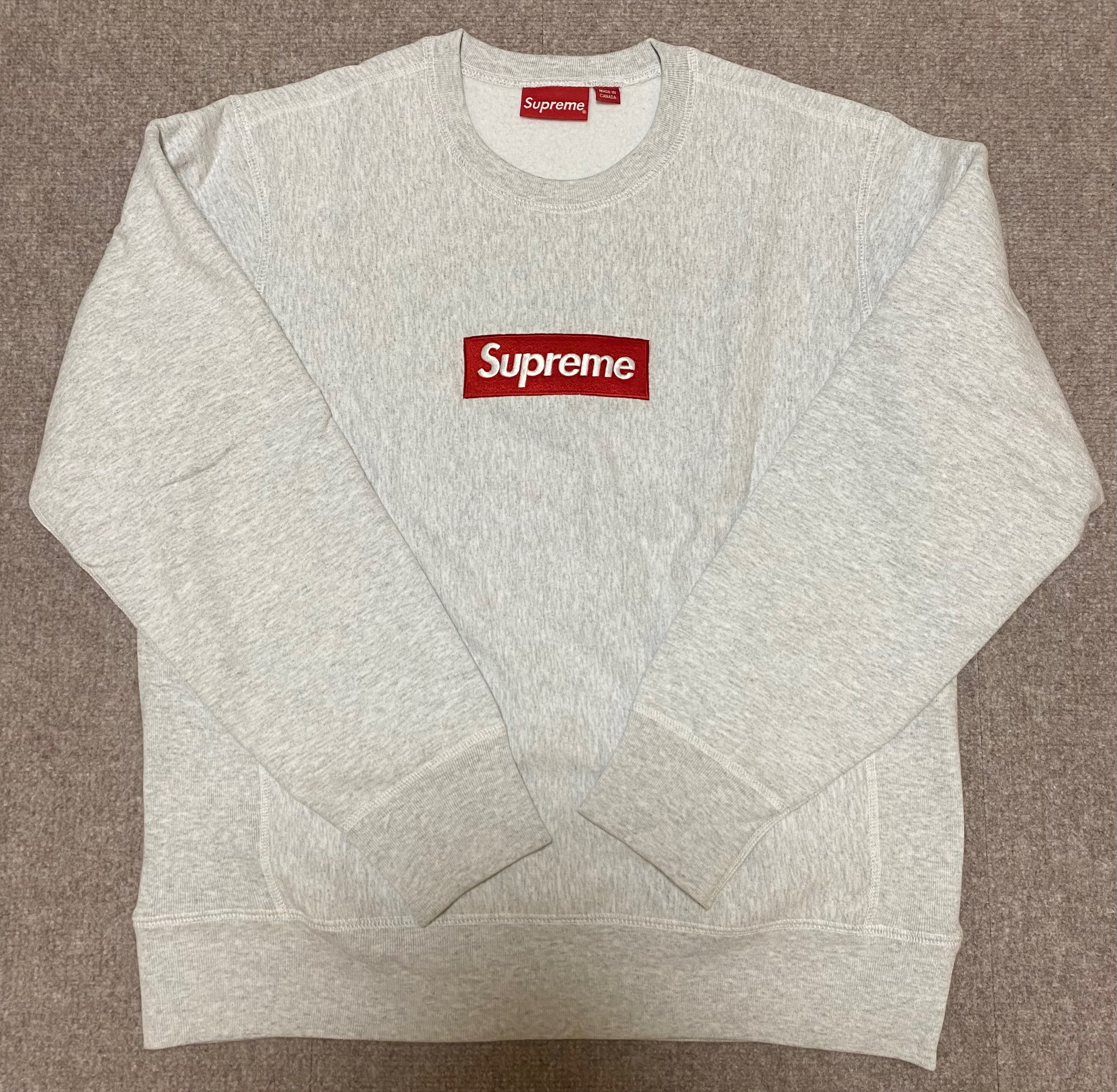 Supreme Box Logo Crewneck Sweatshirt "Ash Grey" (18FW)