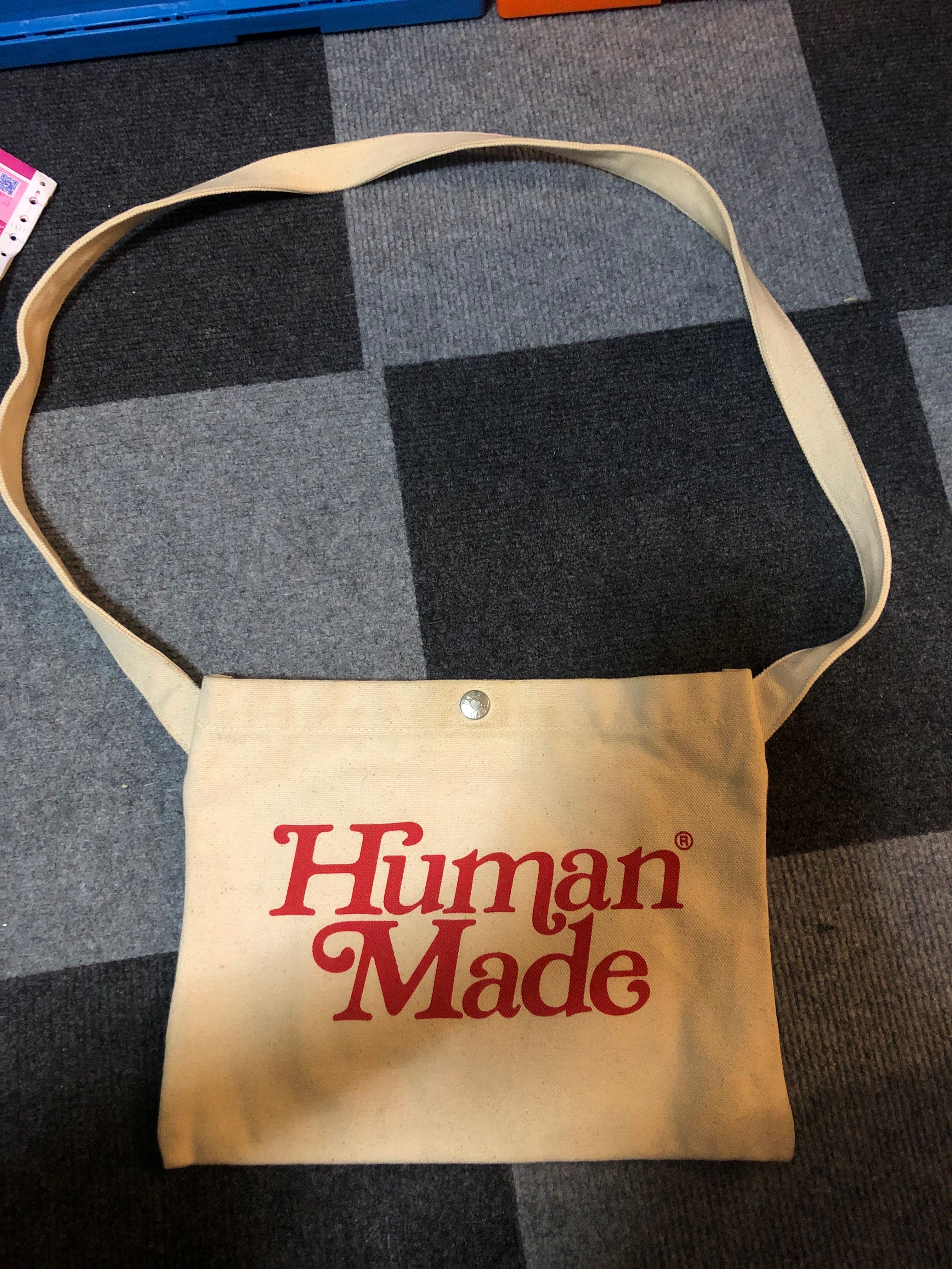 HUMAN MADE Girls Don't Cry Satchel "White" / VERDY