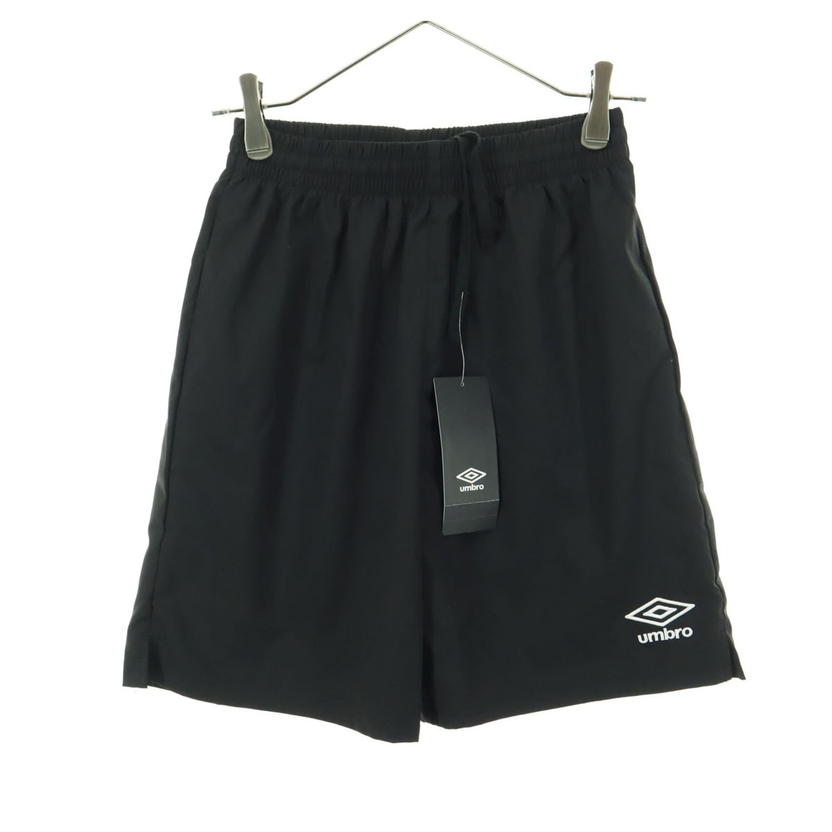 未使用 umbro アンブロ ワンポイントロゴ ショートパンツ 160 ブラック デサント社製