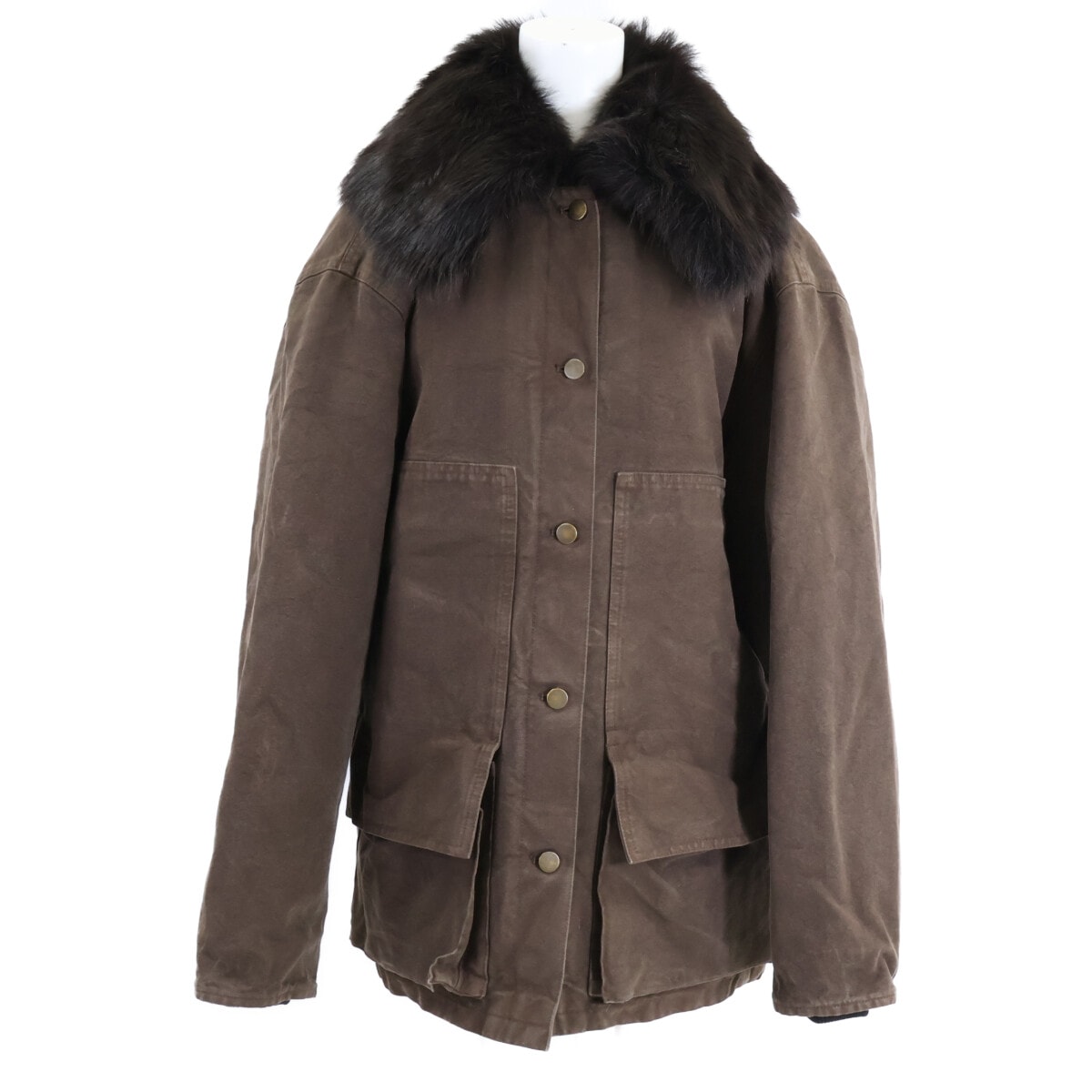 PRADA Women's Canvas Jacket "Brown"